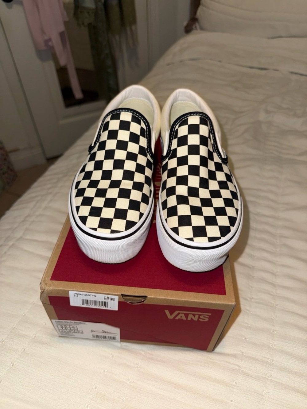 Vans Checkerboard Slip-On Sneakers - platform